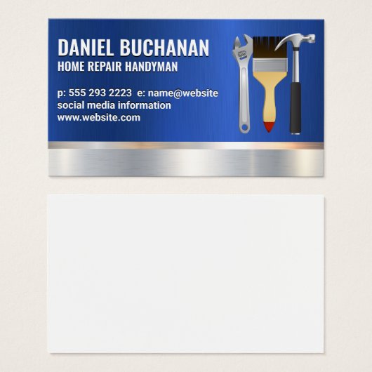 Contractor | Blue Metallic | Hand Tools (正面&裏面)