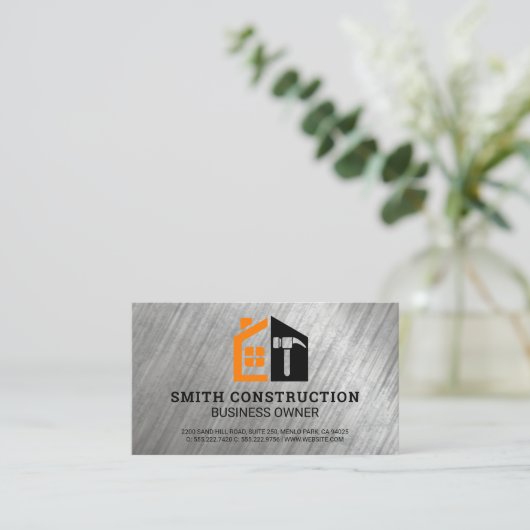 Contractor | Building Architect | Construction 名刺 (スタンド正面)