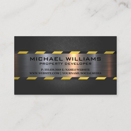 Contractor | Commercial Construction Builds 名刺 (裏面)