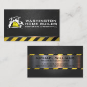 Contractor | Commercial Construction Builds 名刺 (正面/裏面)