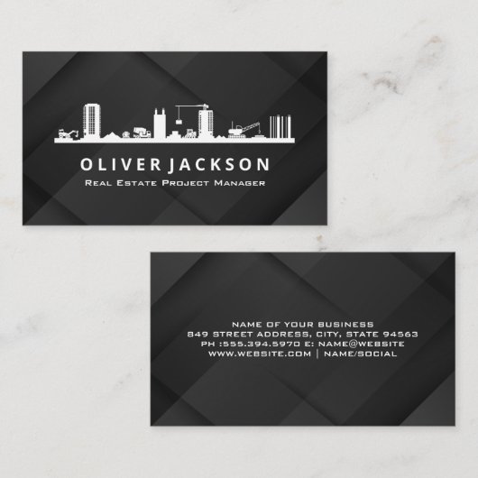 Contractor Craftsman  | Building Engineer 名刺 (正面/裏面)