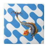 Contrada Capitana dell' Onda (Wave) Palio タイル (正面)