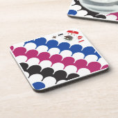 Contrada Sovrana dell' Istrice (Porcupine) Palio コースター (左側)