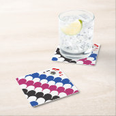 Contrada Sovrana dell' Istrice (Porcupine) Palio スクエアペーパーコースター (インサイチュ)