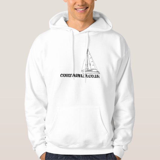 Contradanza.co.ukのフード付きスウェットシャツ パーカ (正面)