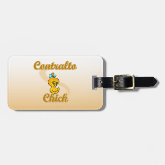 Contralto Chick ラゲッジタグ (正面横)