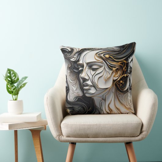 "Contrasting Sentiments Rise" クッション (椅子)