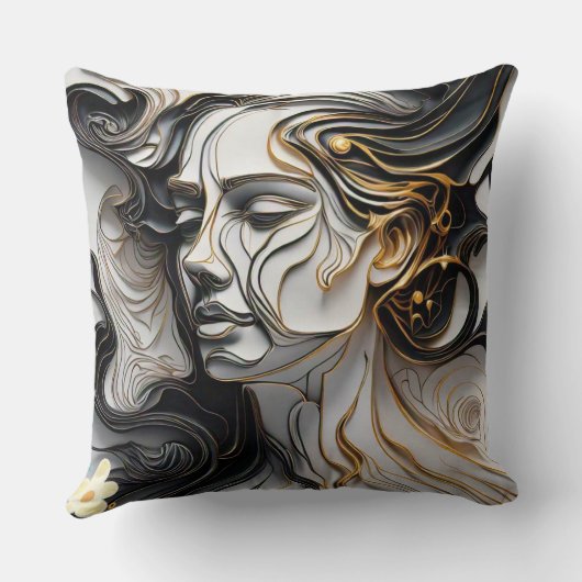 "Contrasting Sentiments Rise" クッション (裏面)