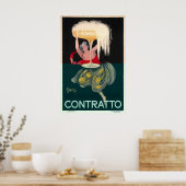 Contratto フード＆ドリンク ヴィンテージ トラベルポスター ポスター (キッチン)