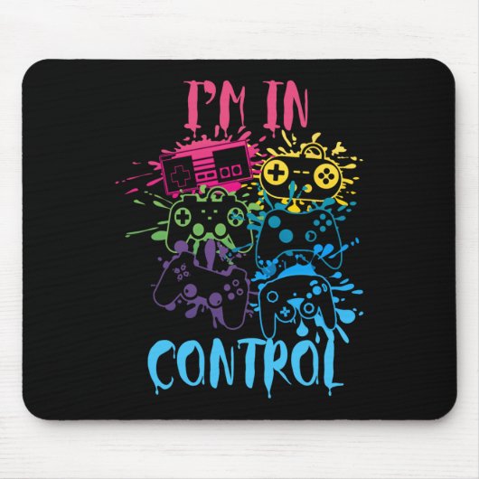 Control All The Things Video Game Controller 3  マウスパッド (正面)