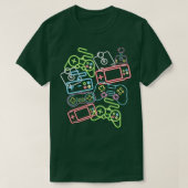 Control All The Things Video Game Controller 80's  Tシャツ (デザイン正面)