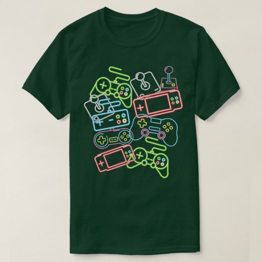 Control All The Things Video Game Controller 80's  Tシャツ (デザイン正面)