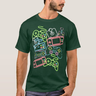 Control All The Things Video Game Controller 80's Tシャツ