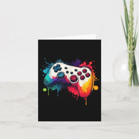 Control All The Things Video Game Controller Gamer カード (正面)