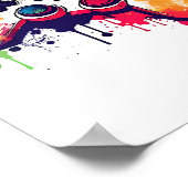 Control All The Things Video Game Controller Gamer ポスター (角)