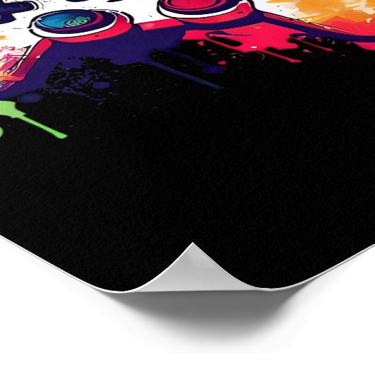 Control All The Things Video Game Controller Gamer ポスター (角)