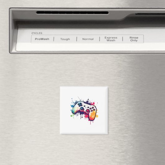 Control All The Things Video Game Controller Gamer マグネット (インサイチュ (食洗機))