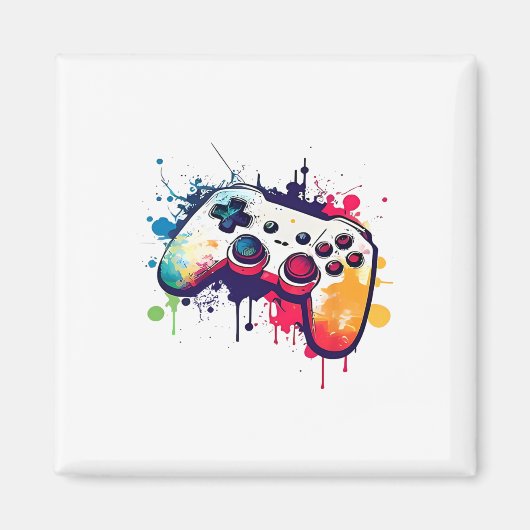 Control All The Things Video Game Controller Gamer マグネット (正面)