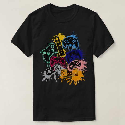 Control all the Things Video Game Controller  Tシャツ (デザイン正面)