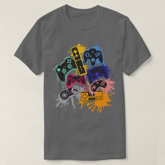 Control all the Things Video Game Controller  Tシャツ (デザイン正面)