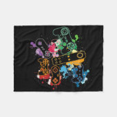 Control All Things With The Video Game Controller  フリースブランケット (正面(横))