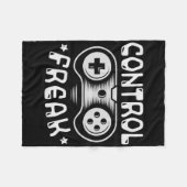 Control Freak - Funny Gaming Video Games Gamer  フリースブランケット (正面(横))