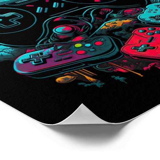 Control Gamer Video Game Controller 14  ポスター (角)