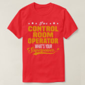 Control Roomオペレータ Tシャツ (デザイン正面)