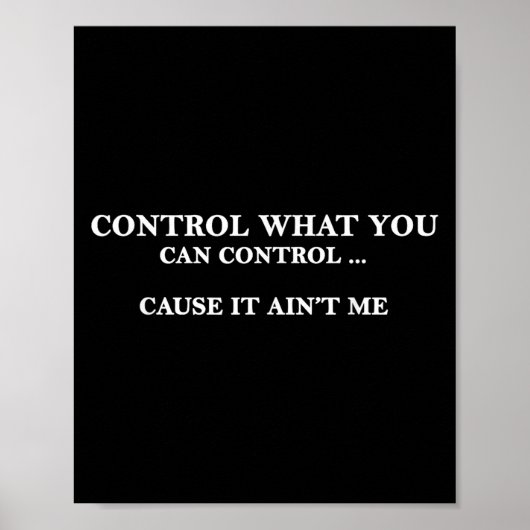 Control What You Can Control Cause It Ain't Me  ポスター (正面)