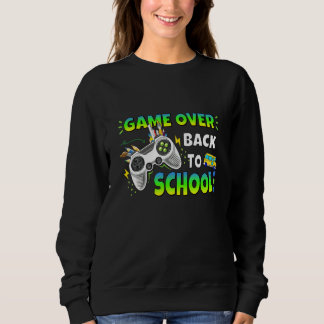 Controller Game Over Back To School Gaming  Boys K スウェットシャツ