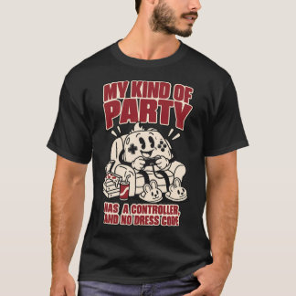 Controller Party No Dress Code Funny Gaming Tee Tシャツ