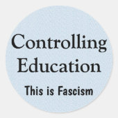 Controlling Education ラウンドシール (正面)