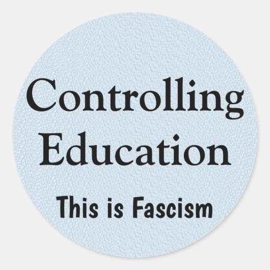 Controlling Education ラウンドシール (正面)