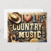 Contry music. ポストカード (正面/裏面)
