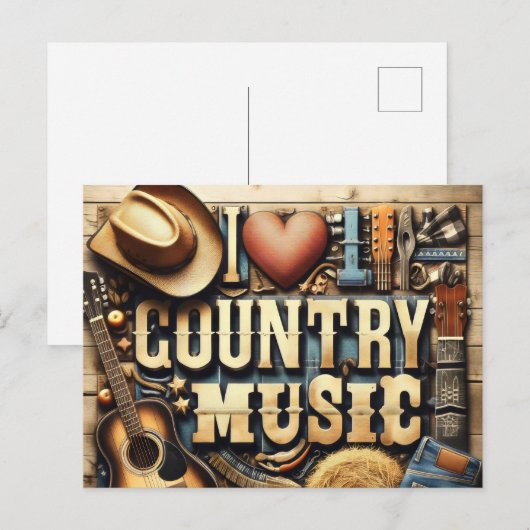 Contry music. ポストカード (正面/裏面)