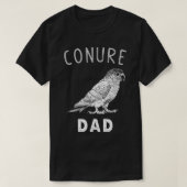 Conure Dad Green Cheek Conure Parrot Bird Papa  Tシャツ (デザイン正面)
