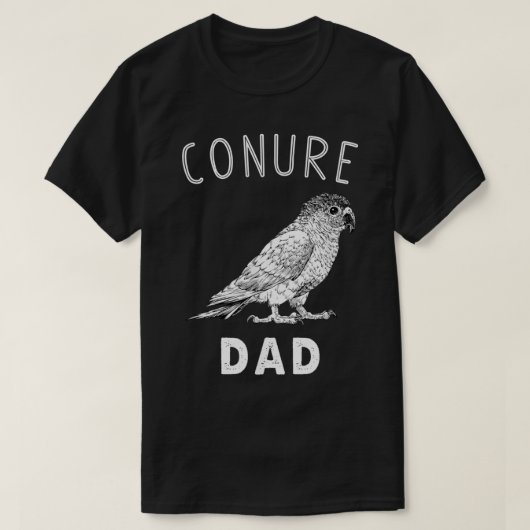 Conure Dad Green Cheek Conure Parrot Bird Papa Tシャツ (デザイン正面)