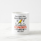 Conure GirlギフトSun Conure Lover Parrot Owner コーヒーマグカップ (中央)