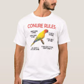 Conure Owner Conure Lover Parrot Bird Sun Conure Tシャツ (正面)