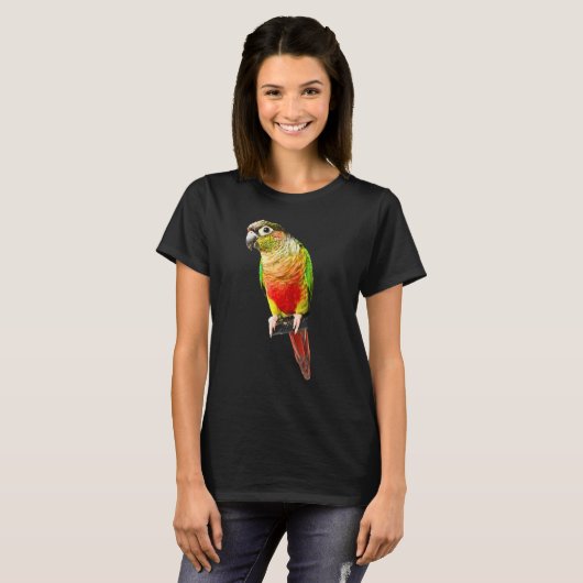 Conure Parrot Bird Green cheek Love for birds Tシャツ (正面フル)