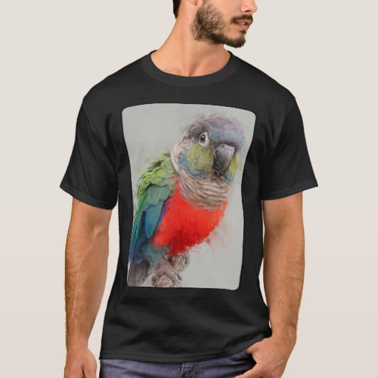 Conure Portrait 15 Animal Parrot Wildlife Bird Tシャツ (正面)