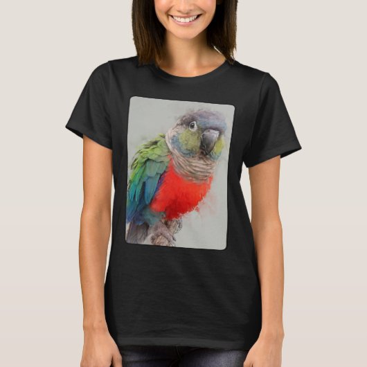 Conure Portrait 15 Animal Parrot Wildlife Bird Tシャツ (正面)