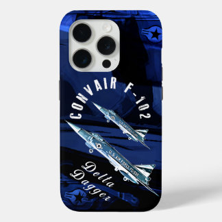 Convair F102 USAF戦闘機ジェット機事件 iPhone 15 Proケース