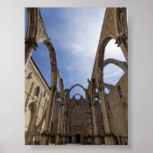 Convento do Carmo in Lisbon ポスター (正面)