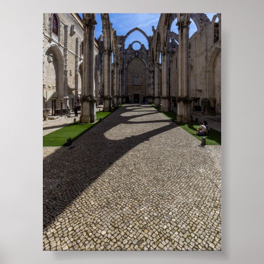 Convento do Carmo in Lisbon ポスター (正面)