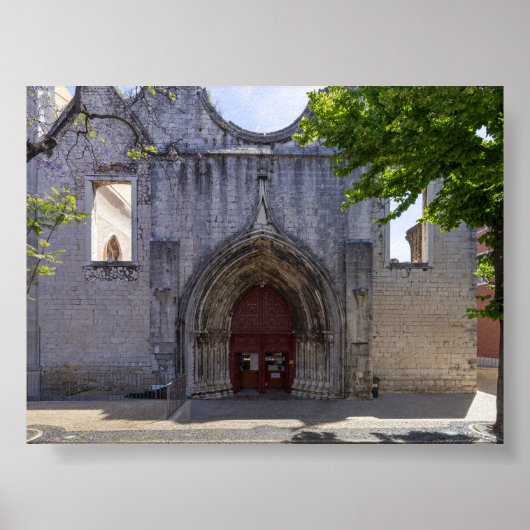 Convento do Carmo in Lisbon ポスター (正面)