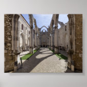 Convento do Carmo in Lisbon ポスター (正面)