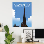 Conventry West Midlands England Travel poster ポスター (ホームオフィス)