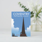 Conventry West Midlands England Travel poster ポストカード (スタンド正面)