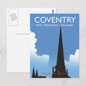 Conventry West Midlands England Travel poster ポストカード (正面/裏面)